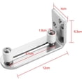 thumbnail image 5 of Guía de piso ajustable, guía inferior de pared/puerta para puerta corrediza de madera, acero inoxidable, 5 of 5