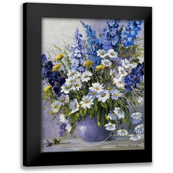 Paleta, Anna 12x14 Black Modern Framed Museum Art Print Titled - Delphinium