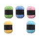 thumbnail image 4 of 5 rollos de hilo de algodón degradado multicolor Hilo de ganchillo Tejer hilo de lana de tres capas (rosa amarillo verde agua azul cielo azul), 4 of 6