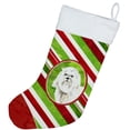 thumbnail image 2 of Carolines Treasures CK4089CS Maltese Christmas Candy Stripe Christmas Stocking, 2 of 3