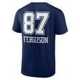 thumbnail image 3 of Men's Jake Ferguson Navy Dallas Cowboys Wordmark Player Name & Number T-Shirt, 3 of 3