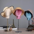 thumbnail image 2 of serony Mannequin Head Model Velvet Stable for Hair Hairpieces Stand Rack Salon, 2 of 9