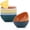 Multicolor, variant on Homienly 6-Pack 4.5 oz Wheat Straw Small Bowls, Unbreakable Serving Dishes, Microwave & Dishwasher Safe, Black
