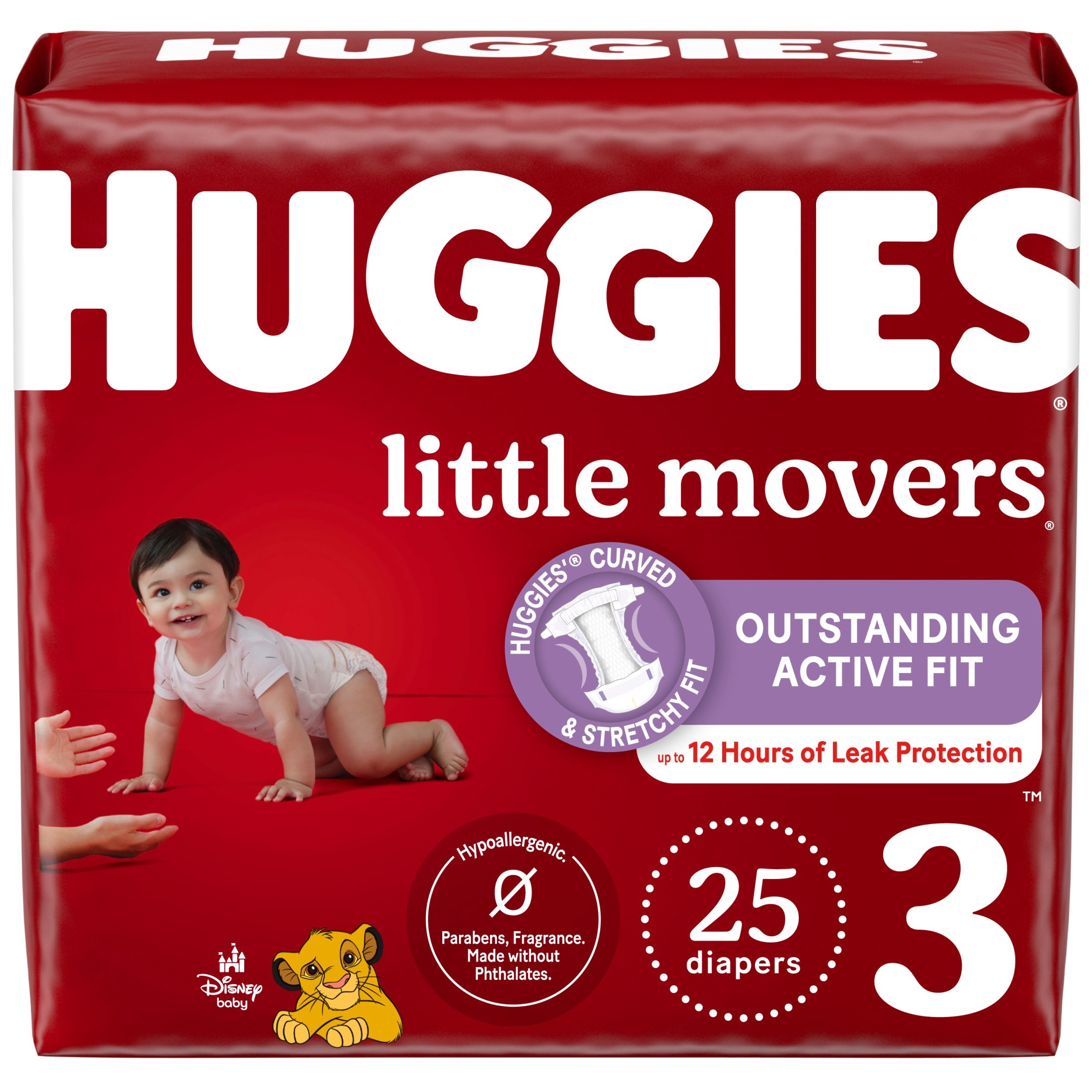 Huggies Little Movers Baby Diapers, Size 3, 25 Ct (Select for More Options) - image 3 of 16
