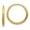 L-12mm, W-12mm, variant on 10K Yellow Gold Diamond-cut Endless Hoop Earrings for Women (L-12mm, W-12mm)