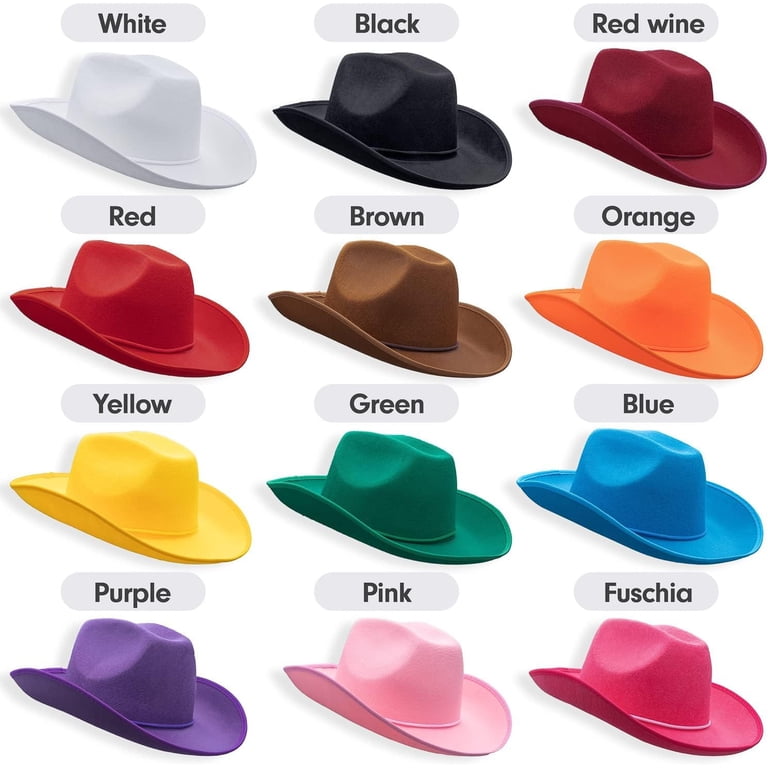 Plain Felt Cowboy & Cowgirl Hat for Men, Women, and Teens  display picture 3