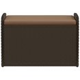 thumbnail image 2 of vidaXL Banc de Rangement avec Coussin Brun 80x51x52 cm Rotin Poly, 2 of 5