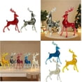 thumbnail image 2 of Ornement de Cerf en Résines comme des Rennes Ornement de Collection pour Décoration de Vacances, 2 of 7
