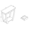 thumbnail image 3 of 24/7 Shop At Home Rift Modern Wood 1-Drawer Console Table in Light Oak, 3 of 7