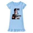 thumbnail image 1 of Wednesday Addams Robe Fille Wednesday Addams Pyjama Manches Courtes en Soie Glacée Chemise de Nuit-fanceye, 1 of 4
