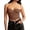 Coffee, variant on High Waist Shapewear For Seamless Torso Firm Compression Bodysuit,Color:White