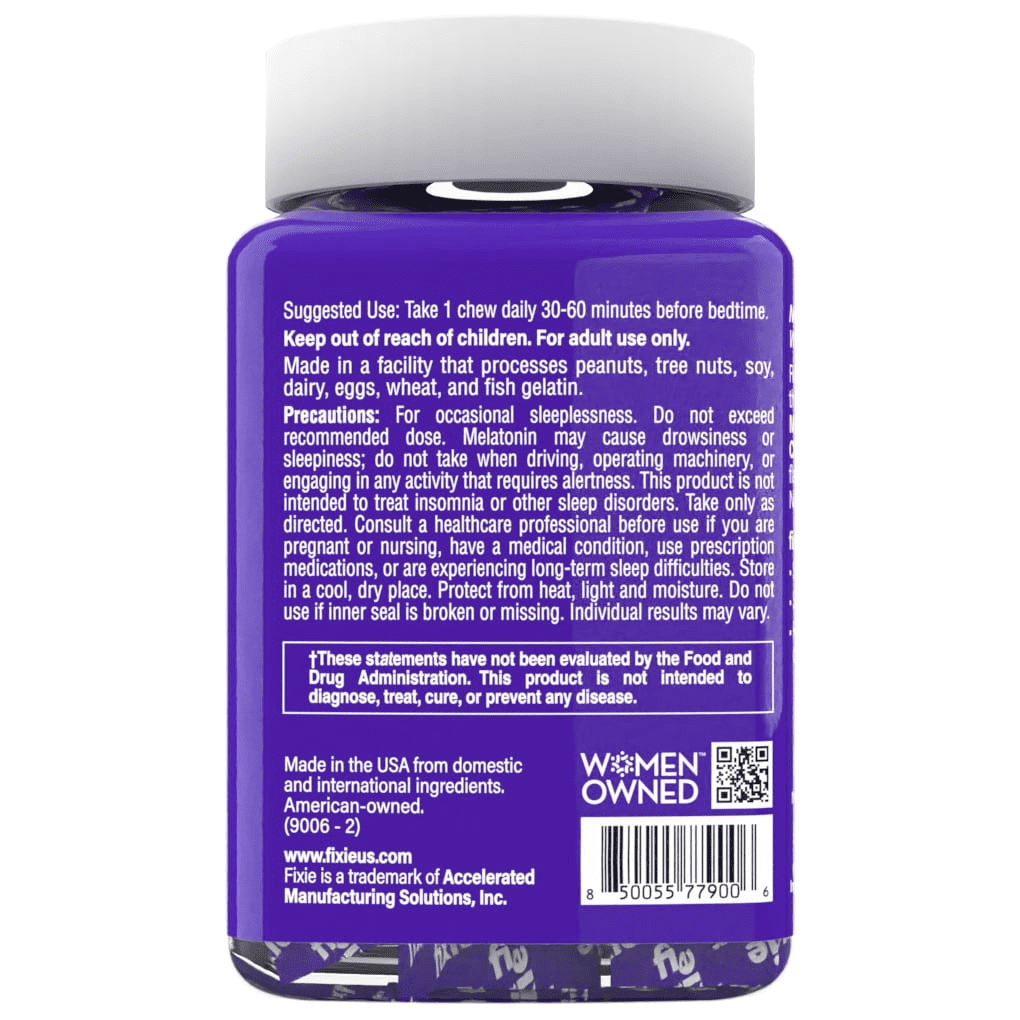 fixie Soft Chews Sleep 5mg Melatonin, 30 chews