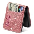 thumbnail image 5 of Luxury Glitter Leather Card Slot Wallet Case For Samsung Galaxy Z Flip 6, iPhone 13 Pro Max, 5 of 5