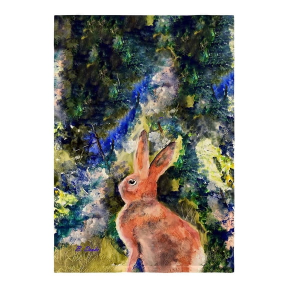 Betsy Drake Interiors Cottontail Rabbit Flag 12.5x18