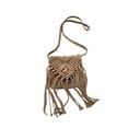 thumbnail image 2 of PONPRNGY Crochet Bag Purse for Women, Crossbody Summer Beach Woven Purse Boho Bag with Tassels Macrame Vacation, 2 of 7