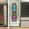 thumbnail image 6 of Household Essentials Glidez Multipurpose Paint-Finished Steel Pull-Out Storage Organizer with Plastic Liners Under Cabinet - 2-Tier - Fits Standard Size Cabinet or Shelf, Black, 6 of 13