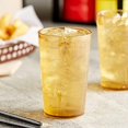 thumbnail image 2 of TrueCraftware-Set of 12 Pebbled Tumbler/Drinking Cups 9-1/2-Ounce Amber Color- Reusable Premium Water Iced Tea Glasses Stackable Dishwasher Safe Break-Resistant for Home and Restaurants, 2 of 6
