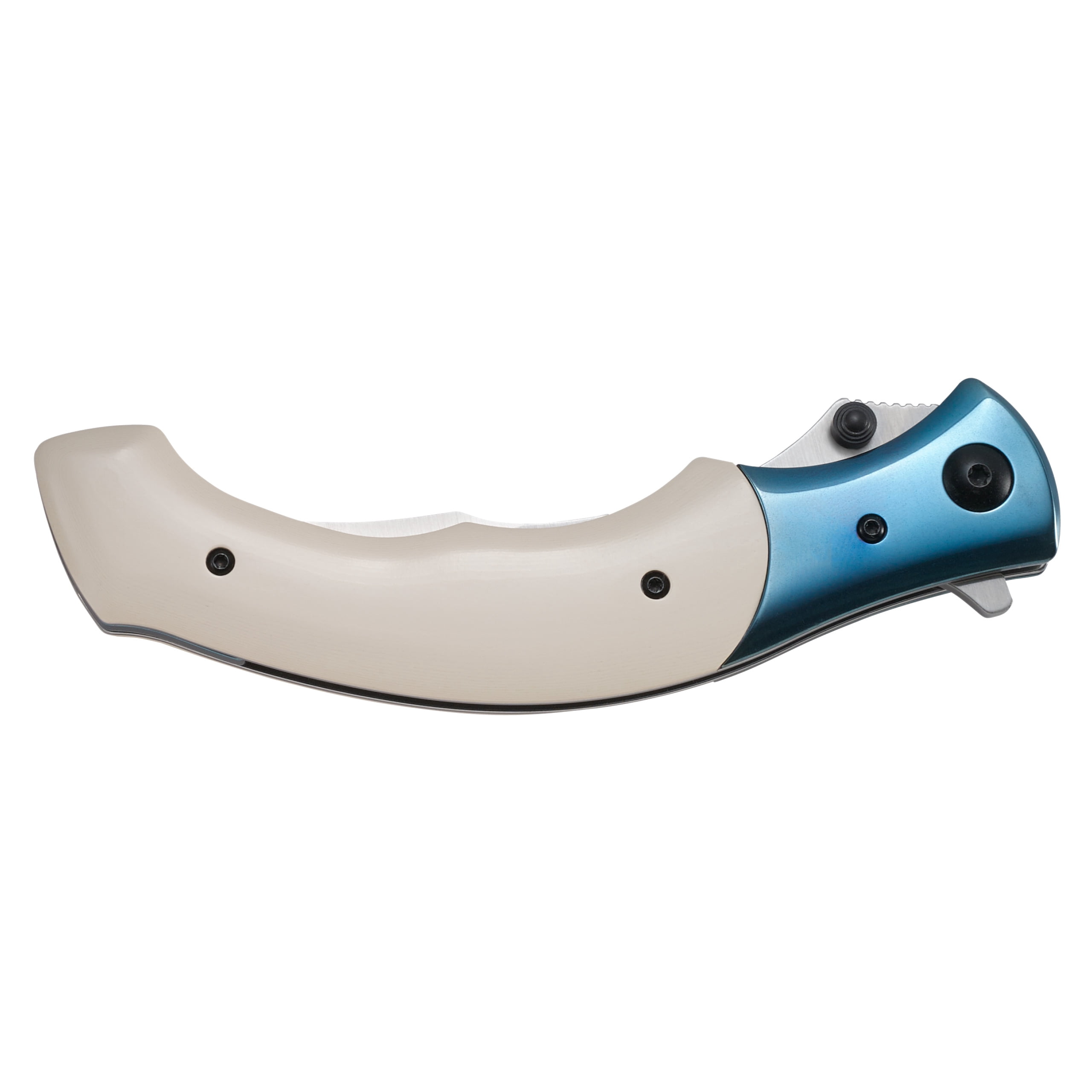 CRKT Ritual Everyday Carry Assisted Folding Knife with Liner Lock: 12C27 Steel Persian Style Blade, Micarta w/Stainless Steel Bolster Handle, Pocket Clip, 7471