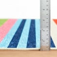 thumbnail image 2 of Dash & Albert Beach Stripe Machine Washable Rug, 2' x 3', Multi, 2 of 7