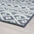 thumbnail image 5 of 5x7 Water Resistant, Indoor Outdoor Rugs for Patios, Front Door Entry, Entryway, Deck, Porch, Balcony | Outside Area Rug for Patio | Blue, Stripe | Size: 5' x 6'11'', 5 of 8