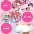 thumbnail image 3 of Cute Pink Plush Door Curtain, Self-Adhesive Window Curtain Decorations, Kawaii Plush Bows Stars Balls Door Curtain For Girls Bedroom, 3 of 7