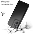 thumbnail image 3 of Designed for Motorola Moto Edge 5G 2024 Premium Slim Tough Strong Protection Shockproof 2in1 Hybrid Dual Layer Hard PC TPU Rubber Armor Phone Case Cover [Black], 3 of 8