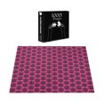 thumbnail image 4 of Ambesonne Hot Pink Jigsaw Puzzle, Eastern Orient, Heirloom-Quality Fun Activity for Family Durable Cardboard, 1000 pcs, Black Hot Pink, 4 of 6