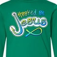thumbnail image 4 of Inktastic Hooked on Jesus Christian Long Sleeve Youth T-Shirt, 4 of 5