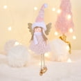 thumbnail image 2 of 2025 & CISIL - Christmas Angel Decoration, Christmas Velvet Angel Doll Decoration, Holiday Hanging Ornaments With Hat, Suitable For Fireplace, Living Room, Bedroom, 2 of 3