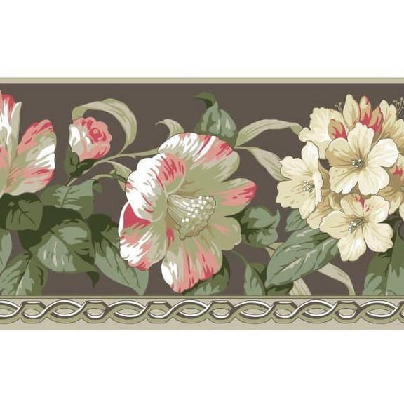 Rhododendron Wallpaper Border BA4629b