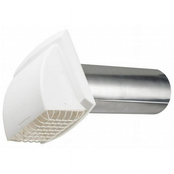 4 in. White ProMax Wide Mouth Exhaust Hood