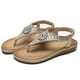 thumbnail image 1 of Zapatos de mujer Zapatillas de tacón bajo Sandalias cómodas casuales Playa Flores de diamantes Chanclas bohemias Wmkox8yii nm3194, 1 of 8