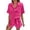 Hot Pink, variant on Shorts Set for Women Two Piece Outfits Button Down Shirt Top and Shorts Summer Womens Matching Sets