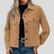 thumbnail image 1 of Chaquetas y abrigos casuales sin capucha de manga larga para mujer, chaquetas cortas de pana, camisas de manga larga, abrigos de moda 2024 para mujer, 1 of 7