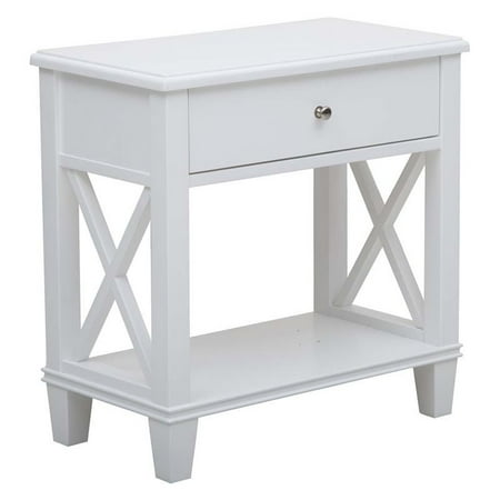 Pulaski Ds A092018 Transitional X Leg Side End Table With White Finish Walmart Canada