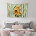 thumbnail image 5 of SEANATIVE Wood Sunflower Tapestry Bedroom Wall Tapestry Foldable Tapestries for Bedroom Aesthetic Bedroom Tapestry Door Tapestry for Kids Room Laundry Room Living Room, 5 of 6