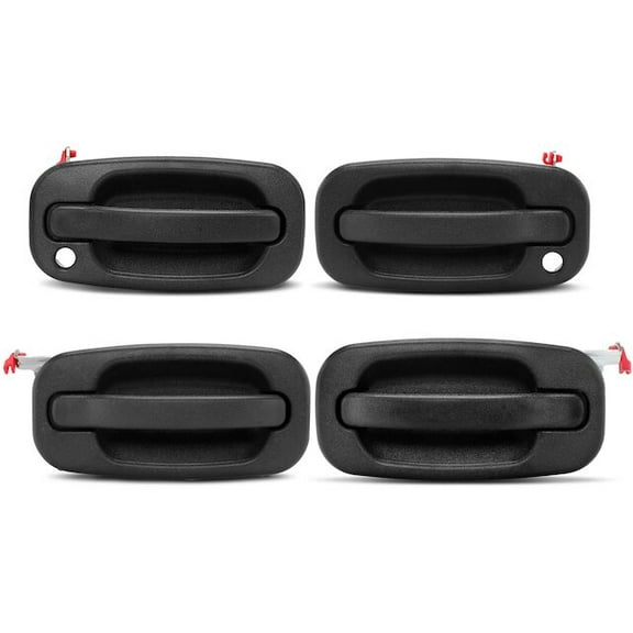 Door Handle Set 4 - Compatible with 2004 - 2006 GMC Sierra 1500 Crew Cab Pickup 2005