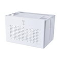 thumbnail image 3 of Caja de almacenamiento para enrutador, cubierta para enrutador, almacenamiento de cables, ahorro de espacio, moderna y portátil. Blanco, 3 of 9