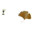 thumbnail image 1 of Escultura de animal con hojas de hierro y rana ginkgo, figura decorativa, adorno de mesa, arte abstracto montado en la pared para sala de estar, ofici, 1 of 8