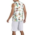 thumbnail image 2 of Pofeuu Pretty Floral With Leaves Print Basketball Jersey, Shirts for Men Youth Basketball Jersey Crew Neck-4X-Large, 2 of 6