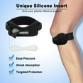 thumbnail image 4 of 2 Pack Knee Brace, Knee Strap Brace with Silicone Insert, Pain Relief Patella Stabilizer Support for Hiking, Soccer, Basketball, Running, Jumpers Knee, Tennis, Tendonitis, Volleyball & Squats, 4 of 4