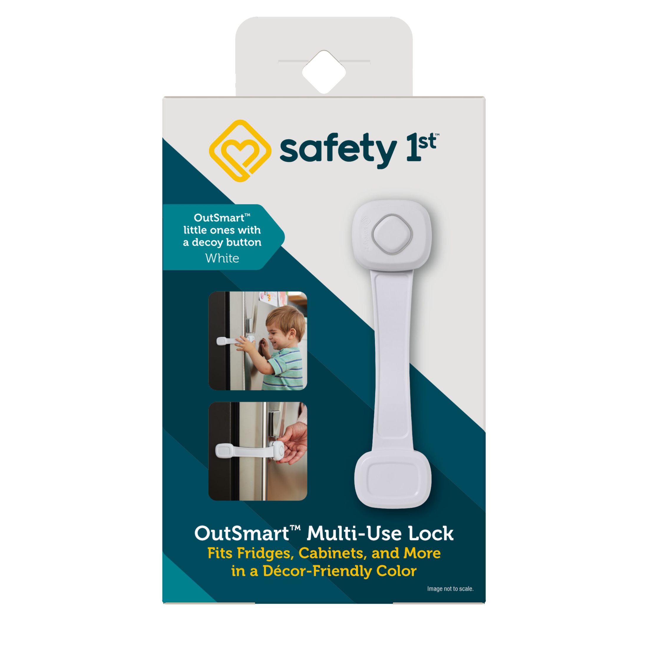 Safety 1st Outsmart Multi Use Lock, 2-Pack, White photo 2