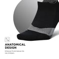 thumbnail image 6 of Feetures Elite Light Cushion No Show Tab Ankle Socks - Sport Sock with Targeted Compression - New Black, XL (1 Pair), 6 of 8
