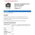 thumbnail image 2 of Battery Tray - Compatible with 1999 - 2006 Pontiac Montana 2000 2001 2002 2003 2004 2005, 2 of 2