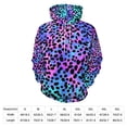 thumbnail image 4 of Leopard Colorful Regular Fit Hoodie, Sporty Pullover Hooded Sweatshirt for Men Women S, 4 of 6