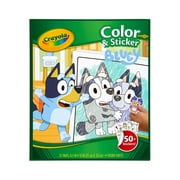 Crayola Bluey Color & Sticker Activity, 32 Coloring Pages, Gift for Kids, Beginner Unisex Child