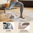 thumbnail image 4 of Brown Boho Abstract Pattern Hot Yoga Mat Towel Non Slip for Hot Yoga - Quick-Drying Yoga Mat Cover with 4 Corner Pockets with Travel Bag - Hot Yoga Towel Non Slip Grip Moisture Wicking Sweat 70"x26", 4 of 6