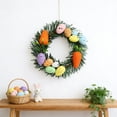 thumbnail image 2 of JoyMoreHome Easter Egg Wreath, Diameter 5.5 Inch Carrot Easter Egg Wreath, Easy to Hang, Durable Decoraitve Wreath, for Festival Party, Wall, Door, 2 of 6