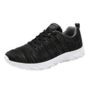 Top Men's Sneakers Breathable Sport Shoes Lightweight Casual Running Lace-Up Soft Sole Outdoor Fitness Athletic Footwear
