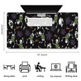 thumbnail image 5 of Long Mouse Pads for Desk,Halloween Skeleton Ghost Pattern Desk Mats on Top Of Desks, Desk Mouse Pad Extra Large with 3mm Non-Slip Base and Stitched Edge for Gaming,Office,Work,Home 47.3x23.6in, 5 of 5